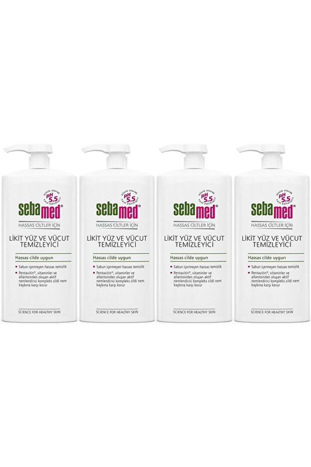 Face and Body Cleansing Liquid 750 ml (Set of 4)