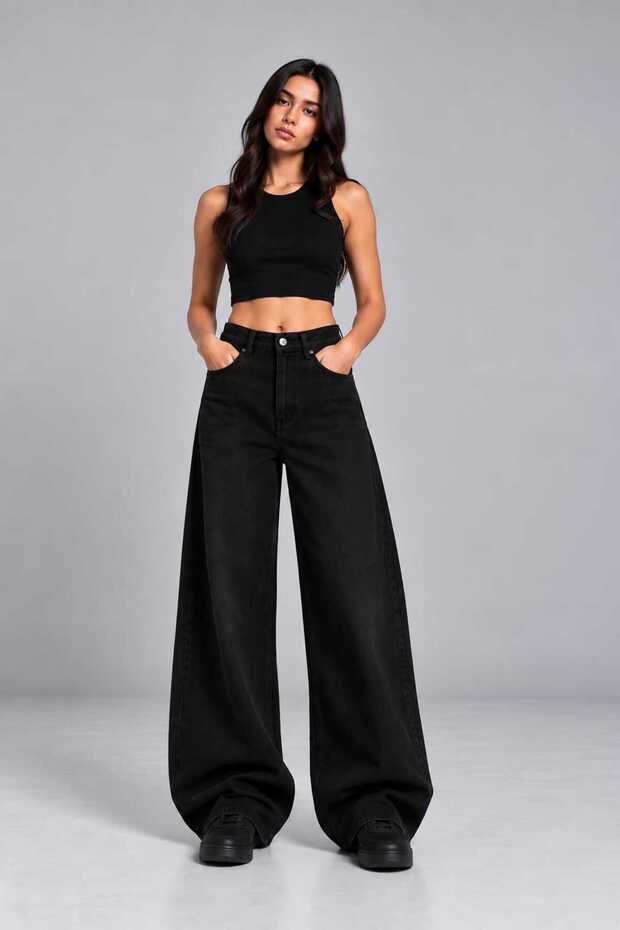 Women's Oversize Wide Leg Baggy Jean Pants