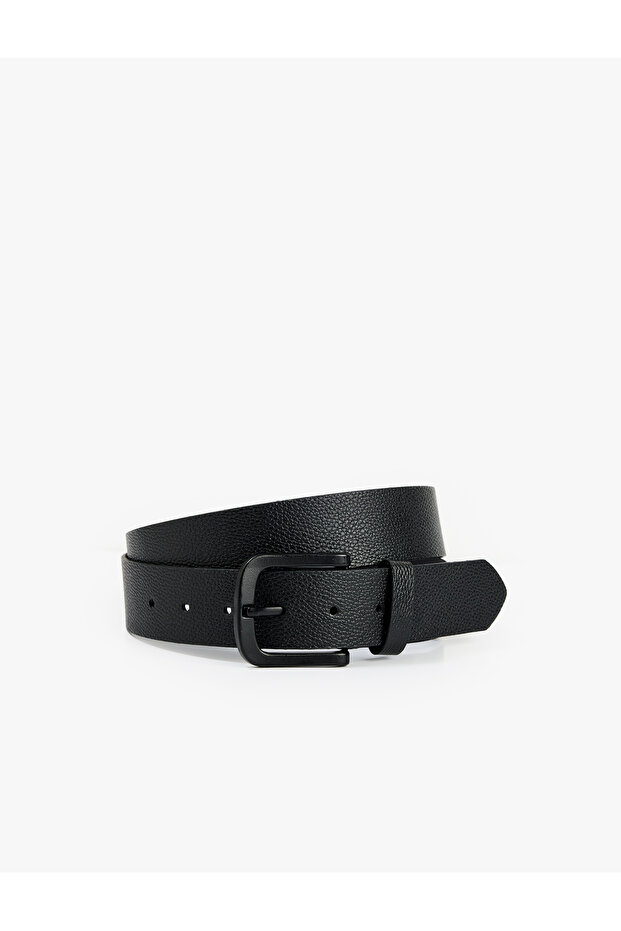 Buckle Faux Leather Belt