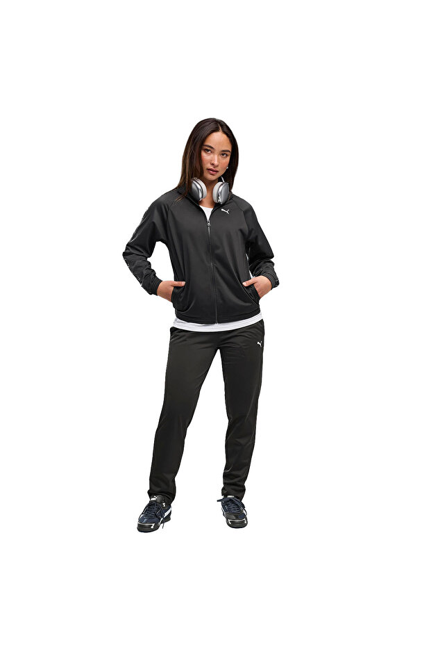 Poly Suit Op Women's Black Casual Style Tracksuit Set 69399801