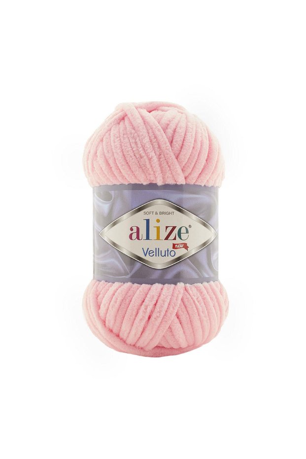 Velluto 5 Pieces Velvet 161 Powder Color Hand Knitting Yarn