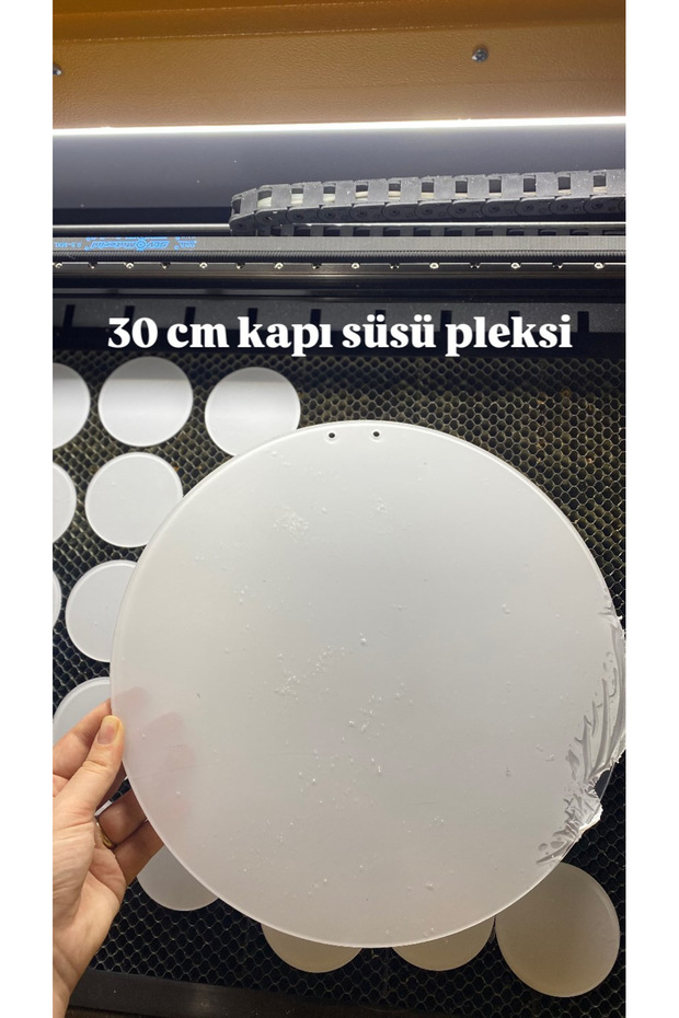 30 Cm Şeffaf Kapı Süsü Pleksi