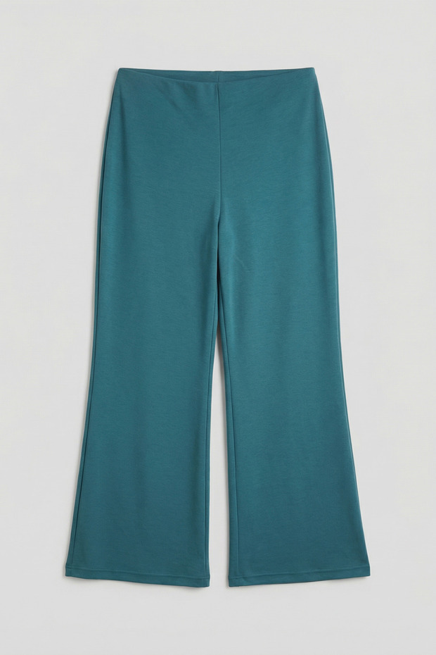 Iron mark detailed wide leg trousers