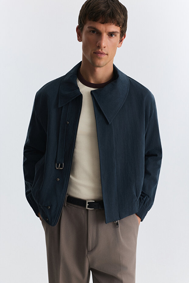 Asymmetric Collar Coat