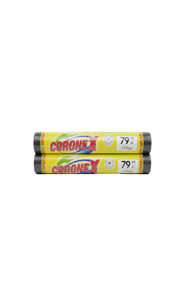 Garbage Bags 120 X 140cm, 79 Gallon, Black, 20 Bags, Extra Large Waste Disposal Bags