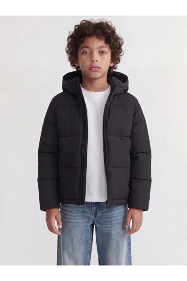 Boy's Puffer Coat Hooded Zipper Pocket Winter Thick Puffer Jacket Model Jjgalaxy Jnr 12303956