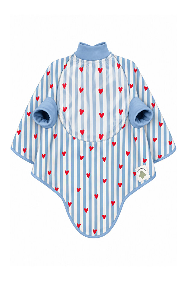 6 Months-6 Years Old Erasable Long-Sleeved Baby Feeding Bib, Children's Activity Bib, Cotton, Liquid-Proof Inner Layer Towel Baby Feeding Bib