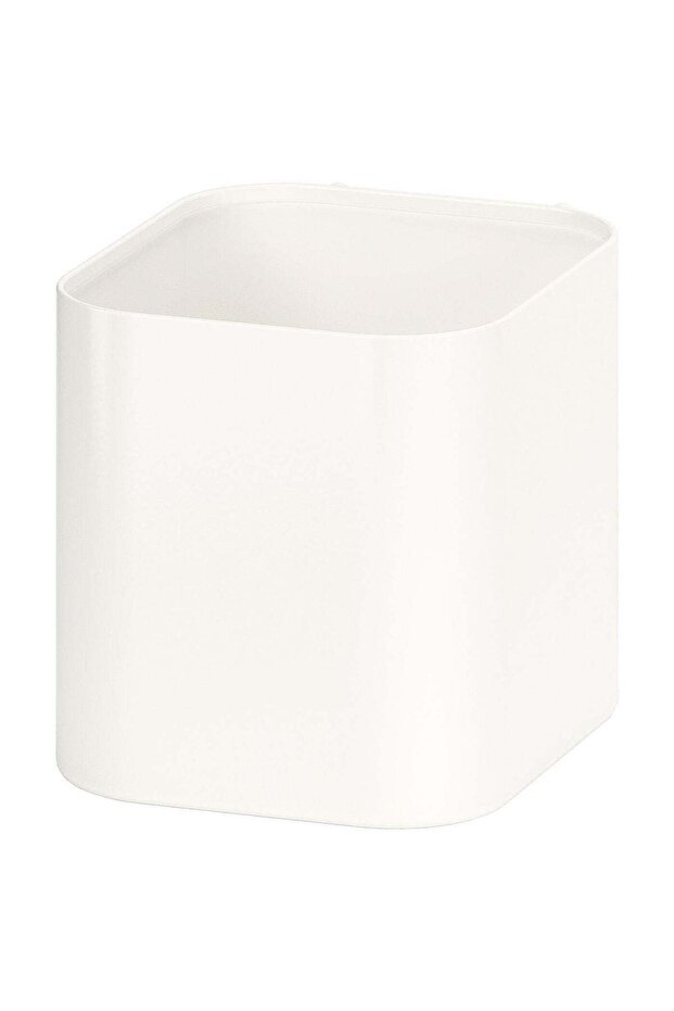 Pegboard Storage Container, White Steel
