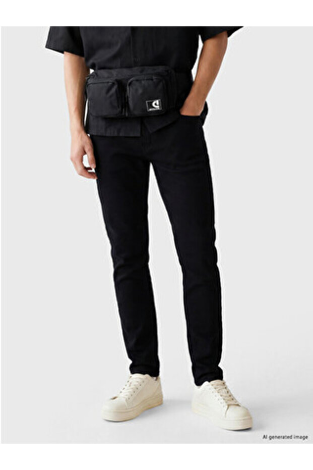 Black 760 Skinny Fit Men's Jean Trousers