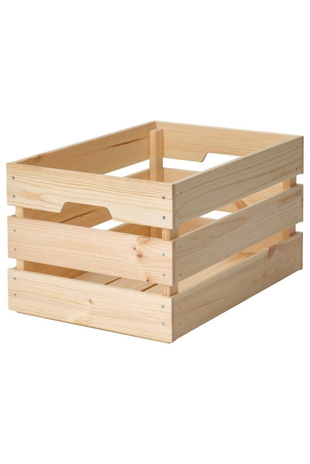 Wooden Crate, Pine, 46x31x25 cm