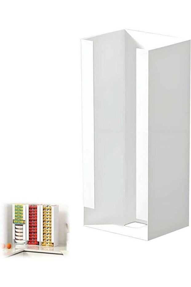 Kitchen Storage Containers, Multi-Function Instant Noodle Organizer Box, White Plastic, Ideal for Pantry Organization