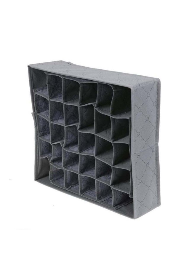 30 Cell Foldable Drawer Organizer Underwear Bra Scarfs Socks Organizer Bamboo Box Bamboo Charcoal Clothes Storage Box