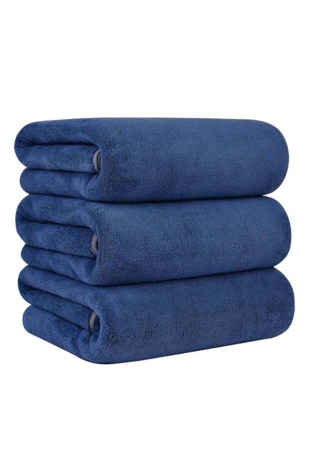 DIAOJIA Microfiber Bath Towels 3 Pack, 300 GSM Highly Absorbent and Quick-drying Bath Towel 70 x 14