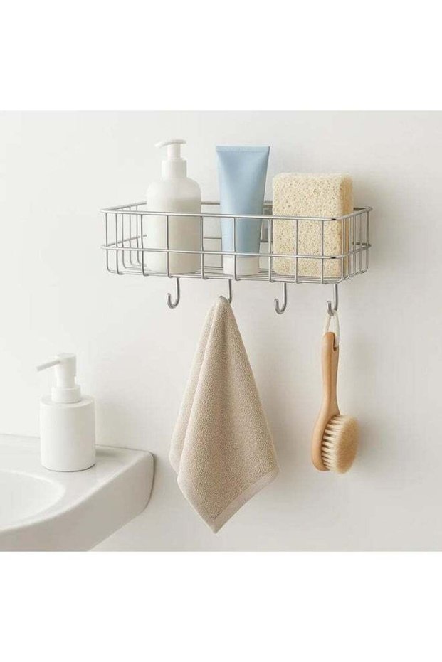 Dunekart Over-the-Cabinet Bathroom Shelf – Rustproof Steel Organizer for Towels, Toiletries & Essen