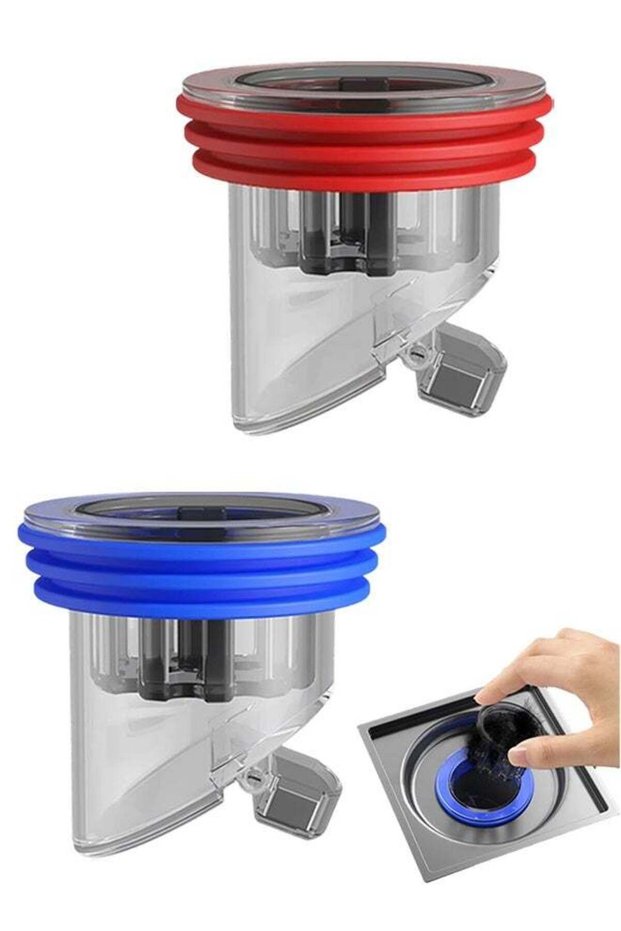 2 PCS 1.3''-1.77'' Plastic and Silicone Drain Backflow Preventer, Anti-Odor Floor Drain Stopper Sew