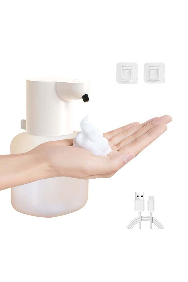 Automatic Foam Soap Dispenser, 420ML Infrared Hand-Free Touchless Soap Dispenser, Rechargeable Wall