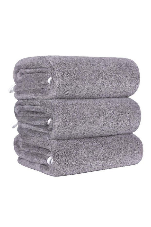 DIAOJIA Microfiber Bath Towels 3 Pack, 300 GSM Highly Absorbent and Quick-drying Bath Towel 70 x 14
