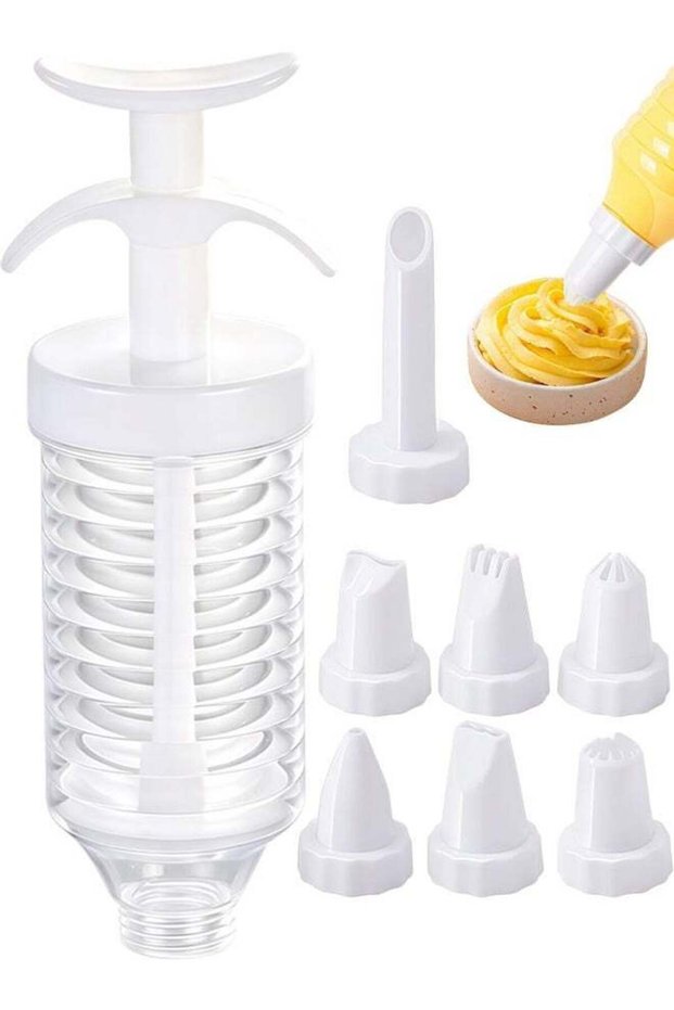 Cake Decorating Kit, Icing Gun with 8 Piping Tips for Cupcakes
