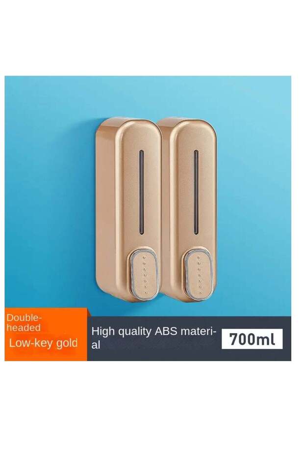 Wall Mount Soap Dispenser 350ml x 2 Manual Shampoo Shower Gel Dispenser Lotion Container Liquid Han