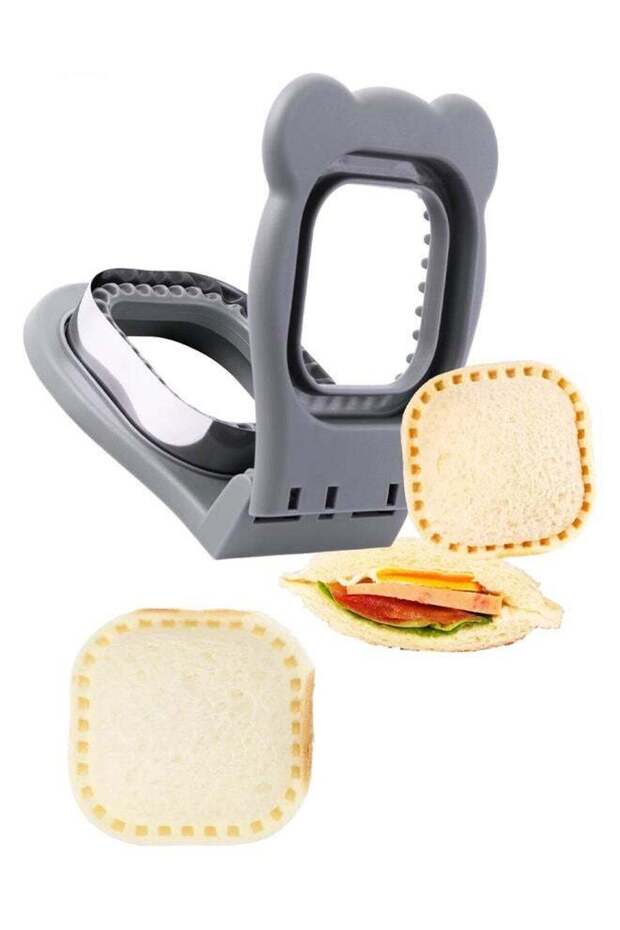Sandwich Maker Sealer Cutter, Square Shape Uncrustable Sandwich Maker Sealer Press Bread Cookie Cut