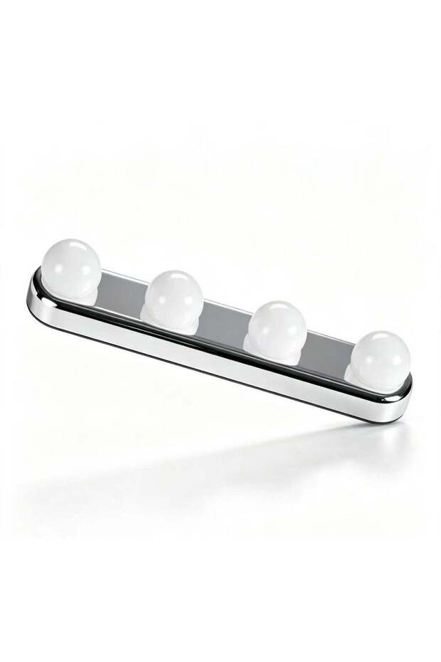 Mirror Light Portable 4 Bulb One Integrated Suction Cup Model, Indoor LED Fill Light for Makeup Mir