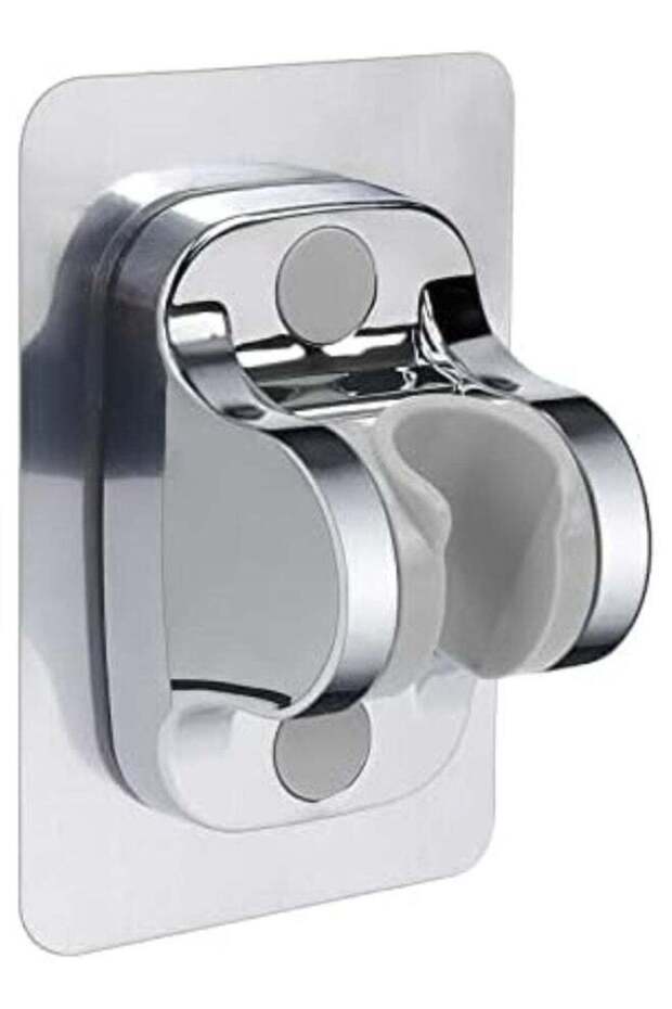 Self Adhesive Shower Head Holder-Adjustable Handheld Shower Holder NO Drilling Wall Mount Waterproo