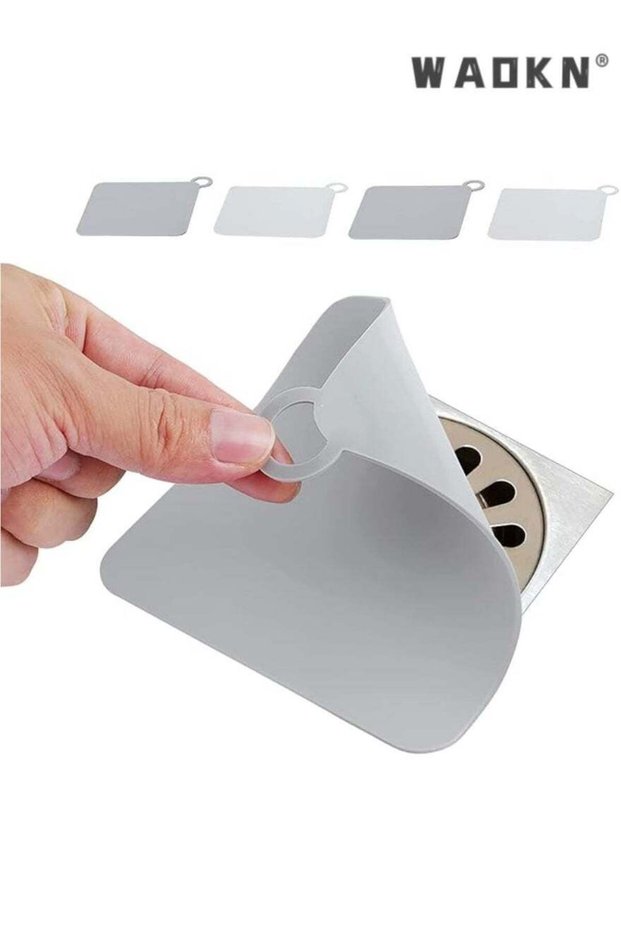 Simplified Silicone Drain Guards - 4-Pack, 5.8" Diameter, Odor-Resistant Mats for Shower, Kitchen,