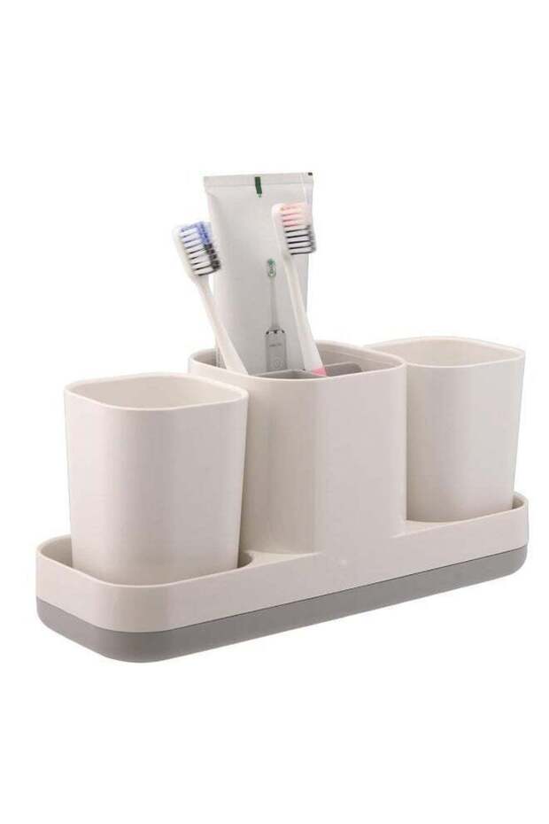 Toothbrush Holder for Bathroom, Electric Toothbrush Holder with Cups, Kids Bathroom Accessories Set