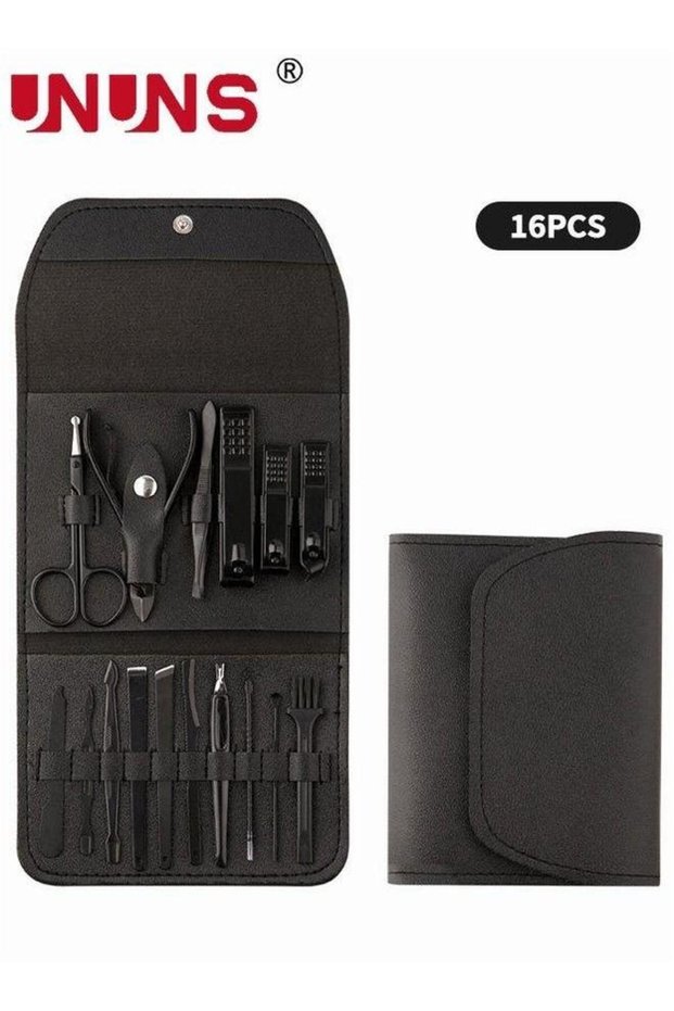 16 Pcs Nail Clipper Set,Manicure Set,Carbon Steel Manicure Kit,Pedicure Kit With Clippers,Personal
