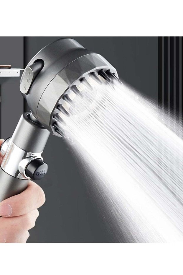 High Pressure Shower Head with Scalp Massager Shampoo Brush – 4-in-1 Detachable Set for Hair and S