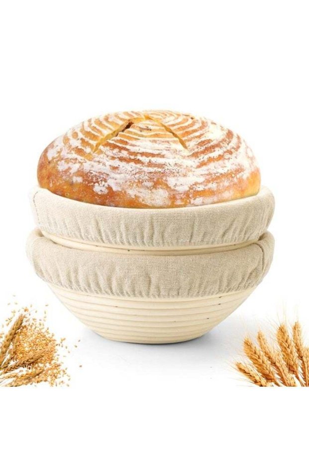 Bread Proofing Basket Set of 2 9 Inch Round Sourdough Proofing Bowls for Artisan Bread Making for P