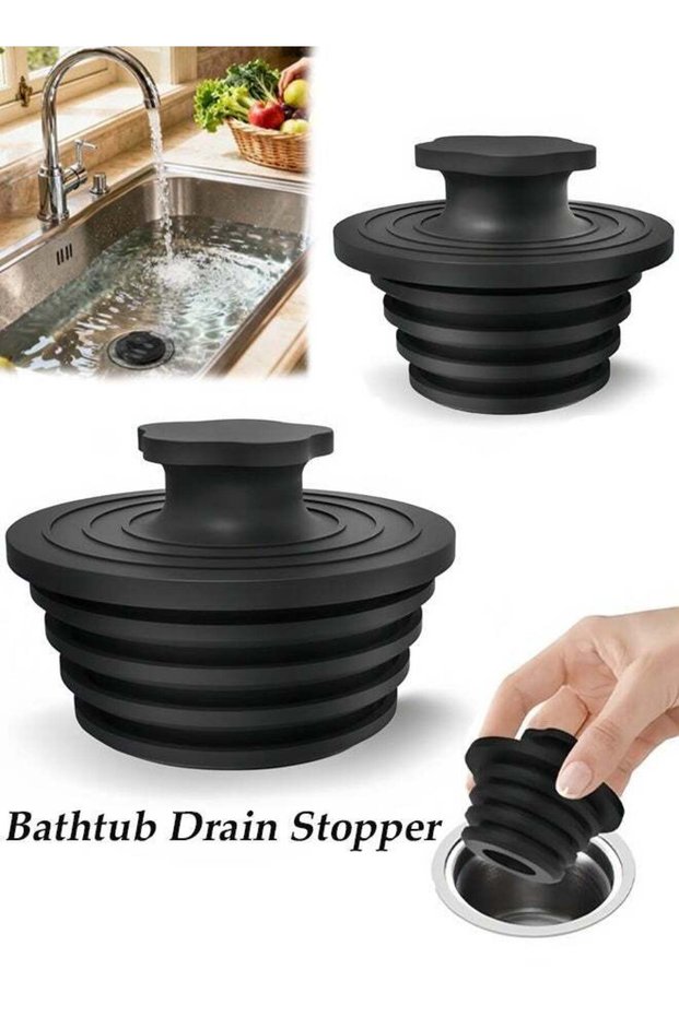 Bathtub Drain Stopper,2 Pack Silicone Universal Shower Drain Cover,Tub Stopper Bathtub Drain for Ba
