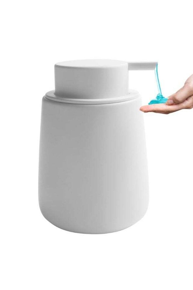 Soap Dispenser Ceramic with Easy-to-Press Pump Hand Lotion Liquid Dispenser for Shampoo Bathroom Ki