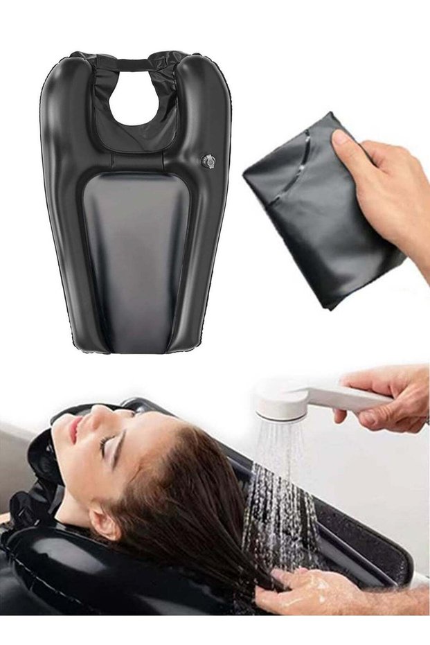Inflatable Hair Washing Tray, Portable Foldable Shampoo Basin, Ideal for Elderly Pregnant Kids Bedr