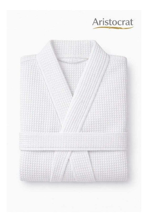 Aristocrat 100% Cotton Waffle Unisex Adult Bathrobe - Super Soft & Highly Absorbent Ideal for Every