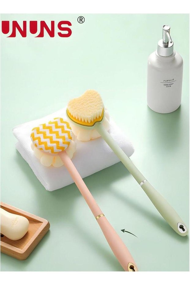 Shower Body Brush,2pcs Brush Long Handle For Shower,Double Sided Brush,Massage Bristles Suitable Ex