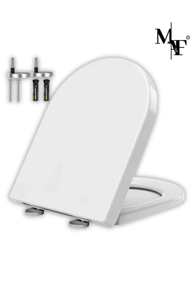 Soft Close Toilet Seat, Toilet Seats with Quick Release, Simple Top Fixing, Sturdy Anti-Bacterial T