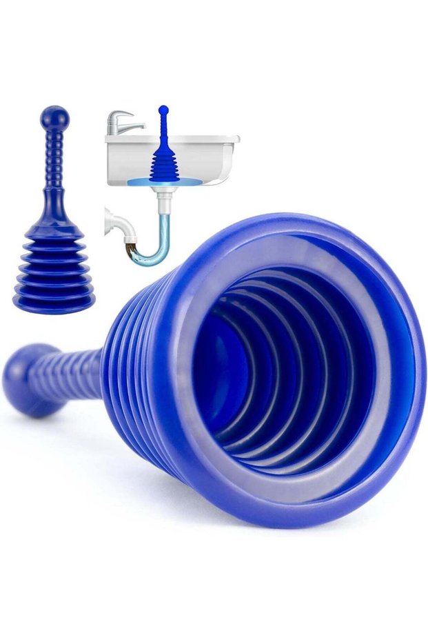 Sink and Drain Plunger for Bathrooms, Kitchens, Sinks, Baths and Showers. Small and Powerful, Comme