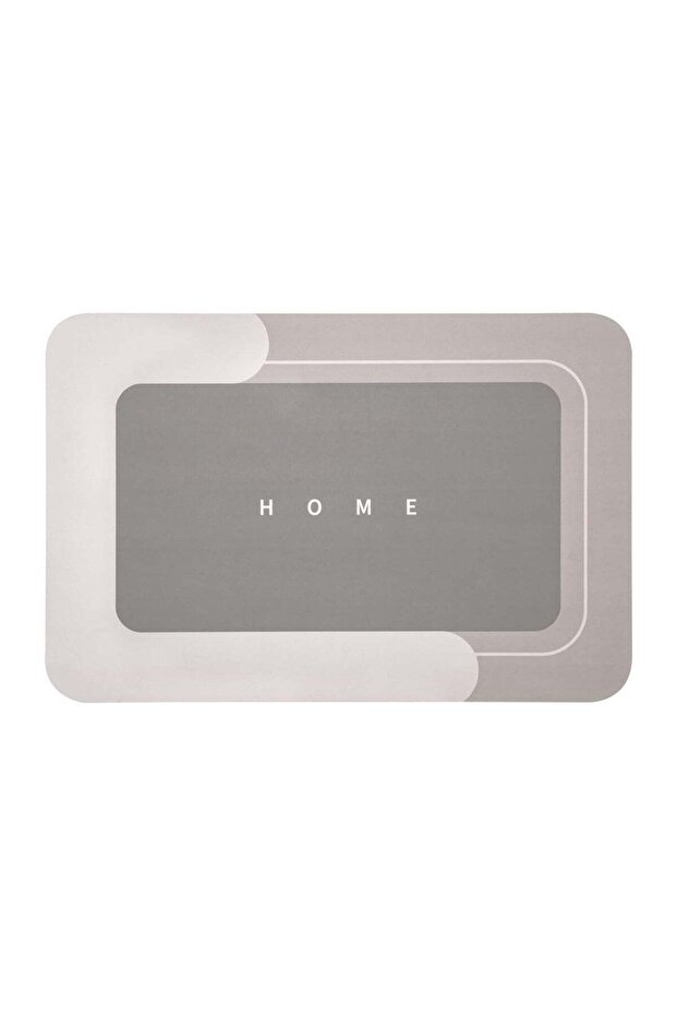 Super Absorbent Bath Mat Rectangle Grey 60*40cm