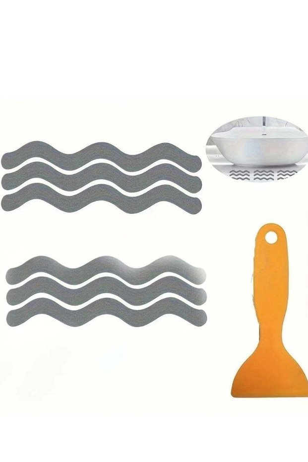 Bathtub stickers, nylon safety pads, self-adhesive scrapers, suitable for bathtub stairs, steps, fl