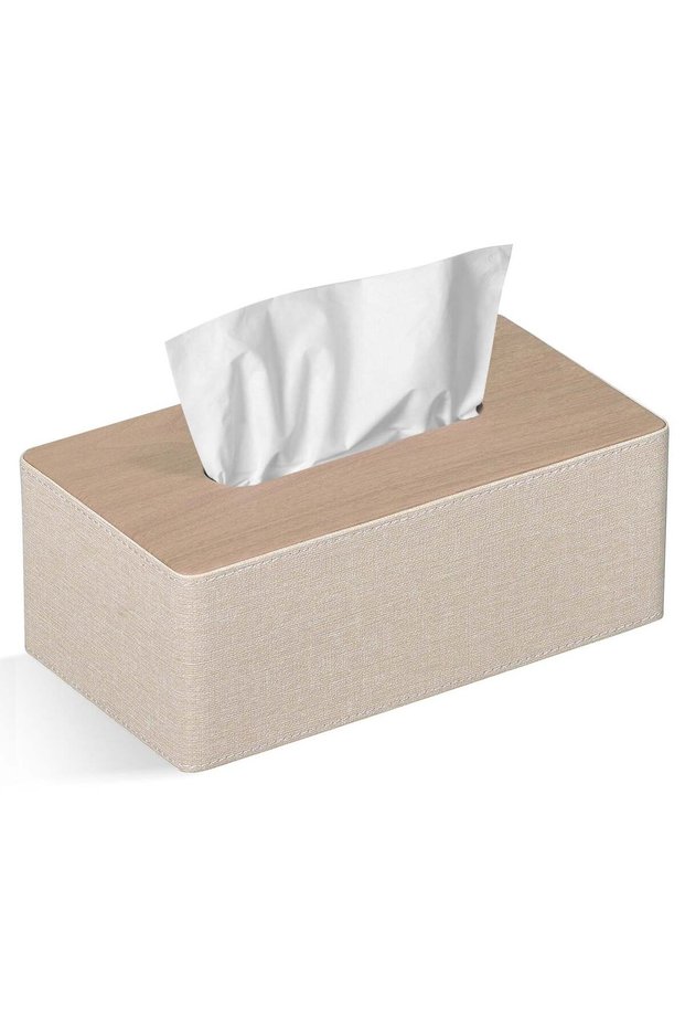 Tissue Box Cover Rectangular 9.8"(L) x 5.3"(W) x 4.3"(H) Refined Modern Facial Tissue Dispenser Box