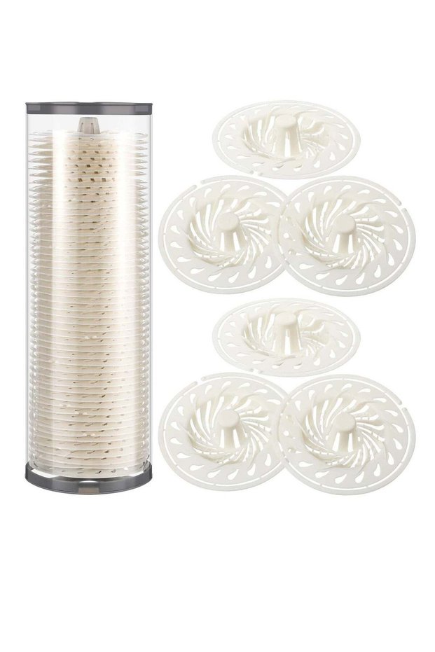 50 Pack Disposable Drain Hair Catcher Bathtub Drain Cover, Plastic Hair Trap Bathroom Accessories,