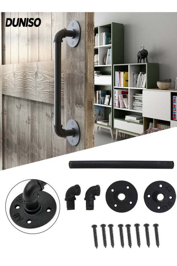 Metal Industrial Pipe Wall Handrail, Bathroom Safety Grip, Gate Pulls, Staircase Handrail for Indoo