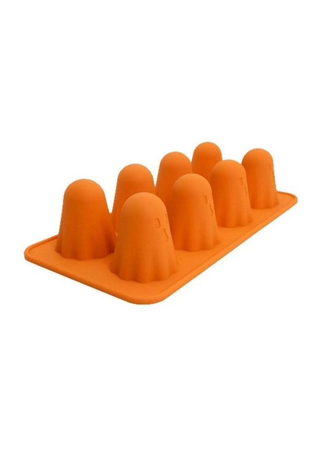 1PCS Reusable Ghost Jello Mold Silicone Chocolate Mold Halloween Homemade Ghost Baking Mold for Gum