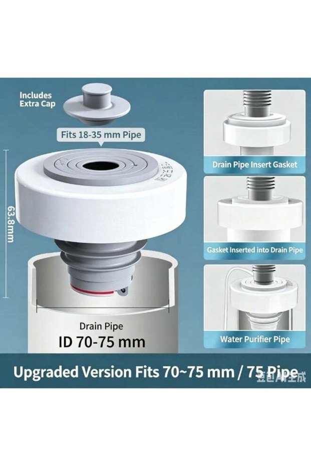 Sewer Pipe Seal Ring Sealing Cover,Preventer Silicone Odor Proof Drainage Trap,Suitable for Bathroo