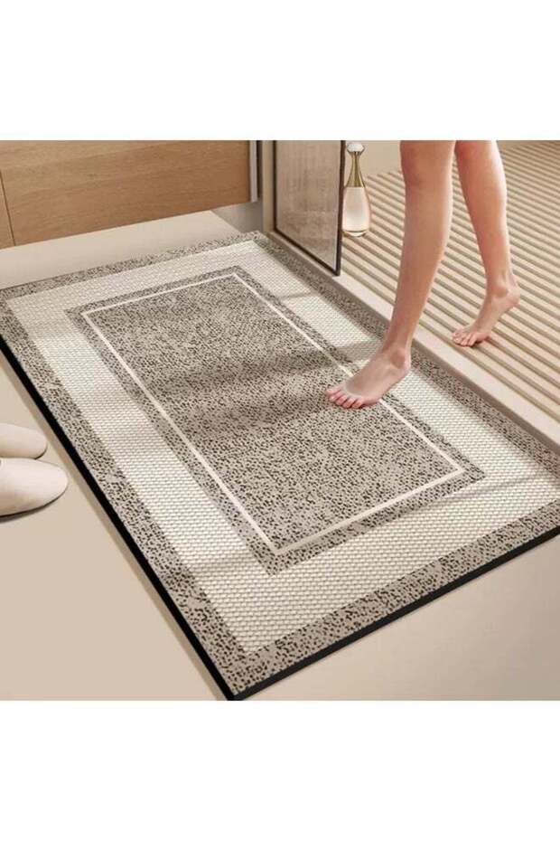 Bathroom floor mat, bathroom water-absorbing foot mat, door anti-slip floor mat, luxurious style ba
