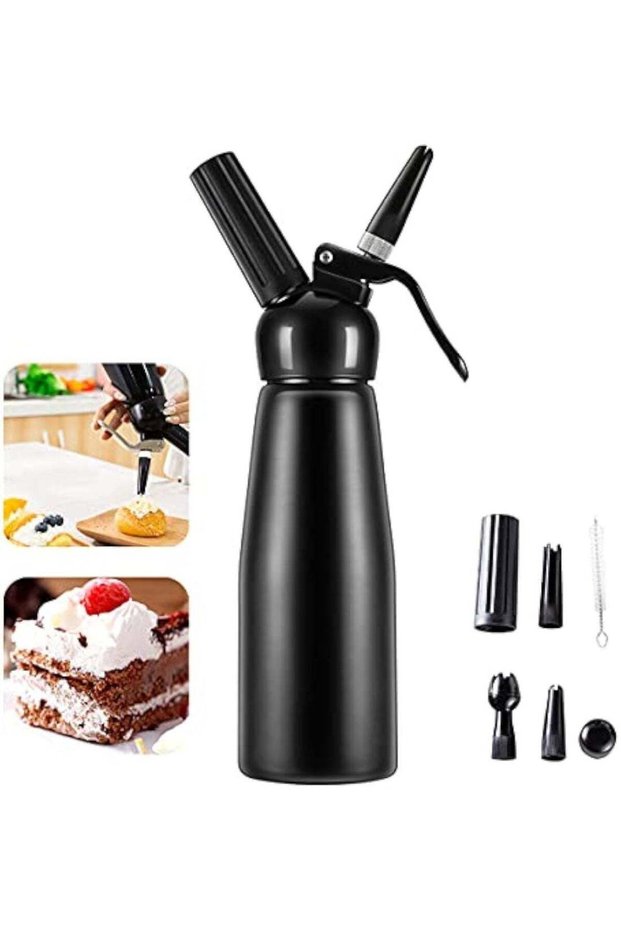 Whipped Cream Dispenser, Professional Aluminum Culinary Canister Durable Stainless Steel Leak-Free