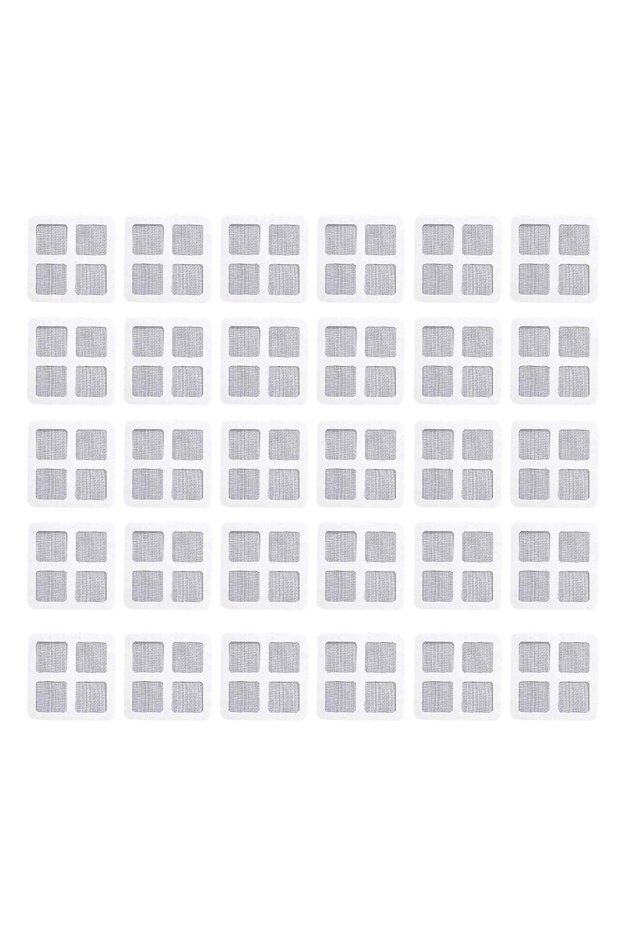 Disposable Mesh Hair Catcher Sticker 4"x4" Bathroom Shower Drain Cover Hair Trap Easy Installation