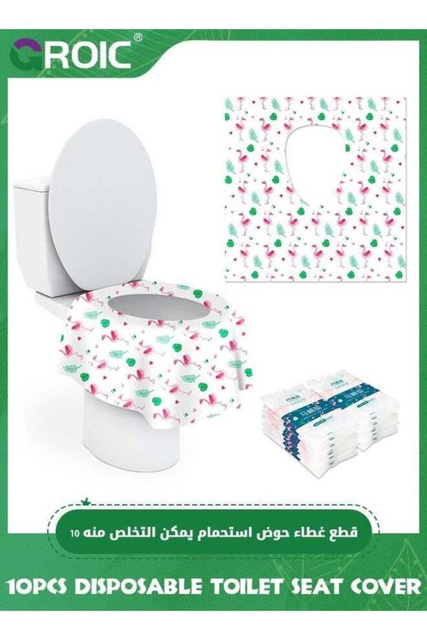 10 Pack Disposable Toilet Seat Cover,Extra Large Full Cover Individually Wrapped Portable for Trave