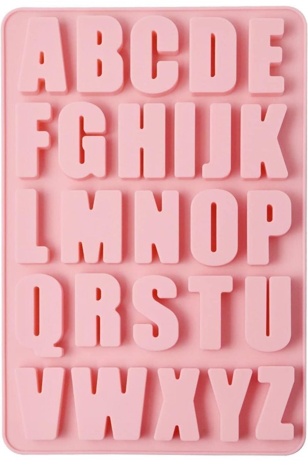 26-Cavity Alphabet Crayon Mold, Silicone Letter Molds for Baking and Crafting